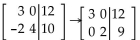 <strong>Identify the row operation that produces the resulting matrix. </strong> A) 1 B) 1 C) D)