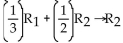 <strong>Identify the row operation that produces the resulting matrix. </strong> A) 1 B) 1 C) D)