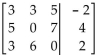 <strong>Write a system of equations associated with the augmented matrix. Do not try to solve. </strong> A) B) C) D)
