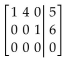 Provide an appropriate response. Solve the linear system corresponding to the following augmented matrix: