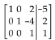 Provide an appropriate response. Solve the linear system corresponding to the following augmented matrix: