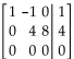 <strong>User row operations to change the matrix to reduced form. </strong> A) B) C) D)