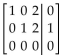 <strong>User row operations to change the matrix to reduced form. </strong> A) B) C) D)