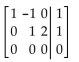 <strong>User row operations to change the matrix to reduced form. </strong> A) B) C) D)
