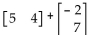 <strong>Perform the operation, if possible. </strong> A) B) C) D) Not defined