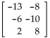 <strong>Perform the operation, if possible. Let A = an ad B = . . Find A + B.</strong> A) B) C) D)