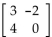 <strong>Perform the operation, if possible. A = , B , B = Find AB.</strong> A) B) C) D)