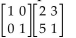 Find the matrix product mentally, without the use of a calculator or pencil-and-paper calculations. -