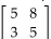 Find the inverse, if it exists, of the given matrix. - 