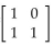 Use the given encoding matrix A to solve the problem. -Use the given message to construct the code matrix by assigning numbers to the letters and symbols. Use the numerical assignment a = 1, b = 2, . . . , z = 26, space = 30, period = 40, and apostrophe = 60. Message: CALL ME TOMORROW. Encoding matrix A ==
