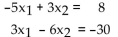 Solve the system as matrix equations using inverses. - 