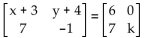 Provide an appropriate response. -Determine the value of each variable.