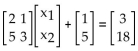 Provide an appropriate response. -Solve the matrix equation uation by using the inv by using the inerse of the coefficient matrix.