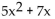 <strong>Compute and simplify the difference quotient quotient f(x) = 5 </strong> A) 10x + 5h + 7 B) 15x - 7h + 14 C) 10x + 7 D)