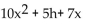 <strong>Compute and simplify the difference quotient quotient f(x) = 5 </strong> A) 10x + 5h + 7 B) 15x - 7h + 14 C) 10x + 7 D)