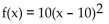 <strong>Write an equation for a function that has a graph with the given transformations. The shape of pe of y is vertically stretched by a factor of 10, and the resulting graph is reflected across the x-axis.</strong> A) B) C) D)