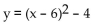 <strong>Write an equation for the graph in the form k, where a is either 1 or -1 and h and k are integers. </strong> A) B) C) D)