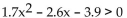 <strong>Solve graphically to two decimal places using a graphing calculator. </strong> A) -0.93 < x < 2.46 B) -2.46 < x < 0.93 C) x < -2.46 or x > 0.93 D) x < -0.93 or x > 2.46