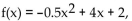Solve the equation graphically to four decimal places. -Let   , find f(x) = 11.