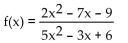 Find the equation of any horizontal asymptote. - 