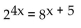 Solve the equation. -Solve for x: or x:  