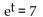 Convert to a logarithmic equation. - 
