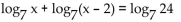 Use the properties of logarithms to solve. - 