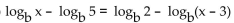 Use the properties of logarithms to solve. -3)  