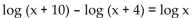 Use the properties of logarithms to solve. - 