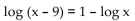 Use the properties of logarithms to solve. - 