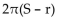 <strong>Solve the formula for the specified variable. S = 2 </strong> A) B) C) D) h = S - r