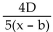 <strong>Solve the formula for the specified variable. Solve: D = (mx - mb) for m</strong> A) B) C) D)