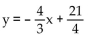 <strong>Write an equation of the line with the indicated slope and y intercept. </strong> A) B) C) D)