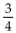 <strong>Provide an appropriate response. Find the slope of the line 3x + 4y = 11.</strong> A) B) C) D) 0