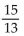 <strong>Find the slope of the line containing the given points. (9, -7); (-6, 6)</strong> A) B) C) D)
