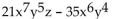 <strong>Factor the GCF from the polynomial. </strong> A) B) C) D)