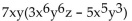 <strong>Factor the GCF from the polynomial. </strong> A) B) C) D)