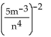 Provide an appropriate response. Simplify and express using positive exponents: positive exponents: