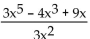 Provide an appropriate response. Write in the formaxp + bxq + cxr, where a, b, and c are real numbers and p, q and are integers.