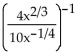 Provide an appropriate response. Simplify and express using positive exponents: positive exponents: