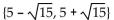 <strong>Use the quadratic formula to solve the equation. + 10x + 15 = 0</strong> A) B) C) D)