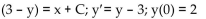 <strong>Find an explicit expression for the particular solution that satisfies the given initial condition. ln </strong> A) B) C) D) y(x) = 3 - ln(x + 2)