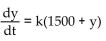 <strong>Solve the problem. The deer population y in a forest is growing at a rate proportional to the difference between the population and an upper limit of 1500 deer.</strong> A) B) C) D)