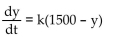 <strong>Solve the problem. The deer population y in a forest is growing at a rate proportional to the difference between the population and an upper limit of 1500 deer.</strong> A) B) C) D)