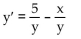 <strong>Show that the technique of separation of variables is applicable by writing the differential equation in the form = g(x). </strong> A) B) C) D)
