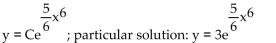<strong>Find the general solution for the differential equation. Then find the particular solution satisfying the initial condition. </strong> A) B) C) D)