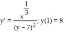 <strong>Find the general solution for the differential equation. Then find the particular solution satisfying the initial condition. y </strong> A) B) C) D)