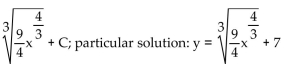 <strong>Find the general solution for the differential equation. Then find the particular solution satisfying the initial condition. y </strong> A) B) C) D)