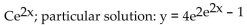 <strong>Find the general solution for the differential equation. Then find the particular solution satisfying the initial condition. </strong> A) B) C) D)