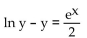 <strong>Find the general solution for the differential equation. Do not attempt to find an explicit expression for the solution. </strong> A) B) C) D)